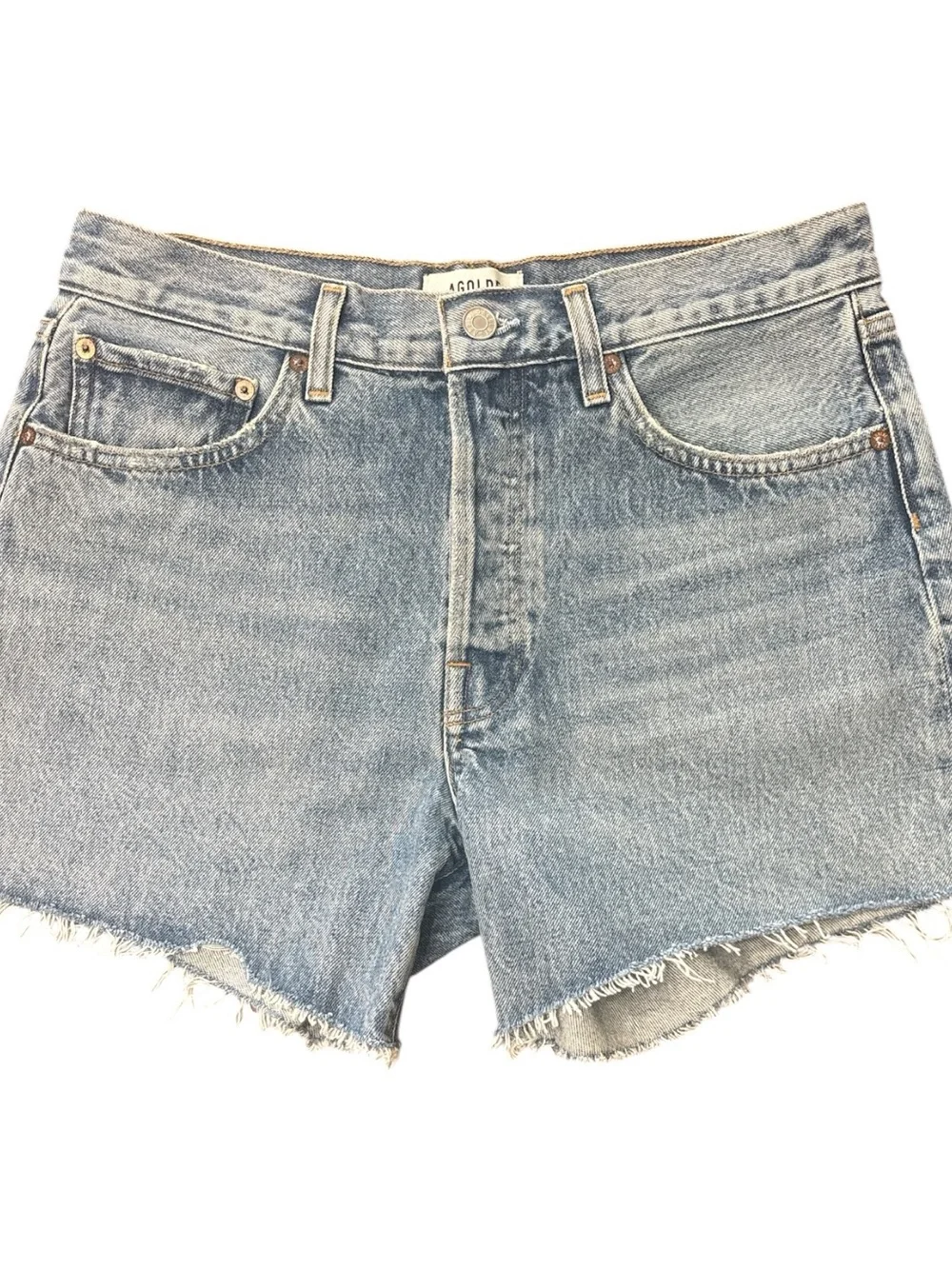 AGOLDE Parker Long Denim Shorts Size 28